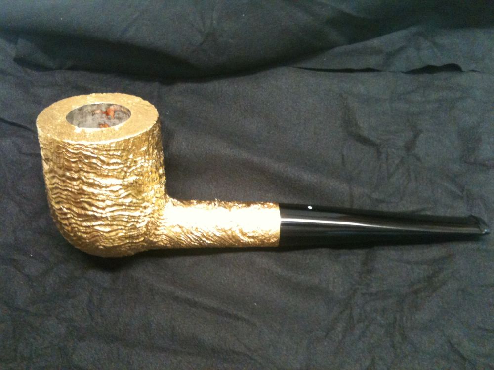 Gold Hand made smoking pipe