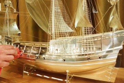 sterling Silver Mary Rose Model